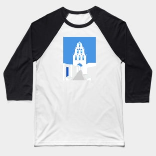 Bell Tower, Megalochori Village, Santorini, Greece Baseball T-Shirt